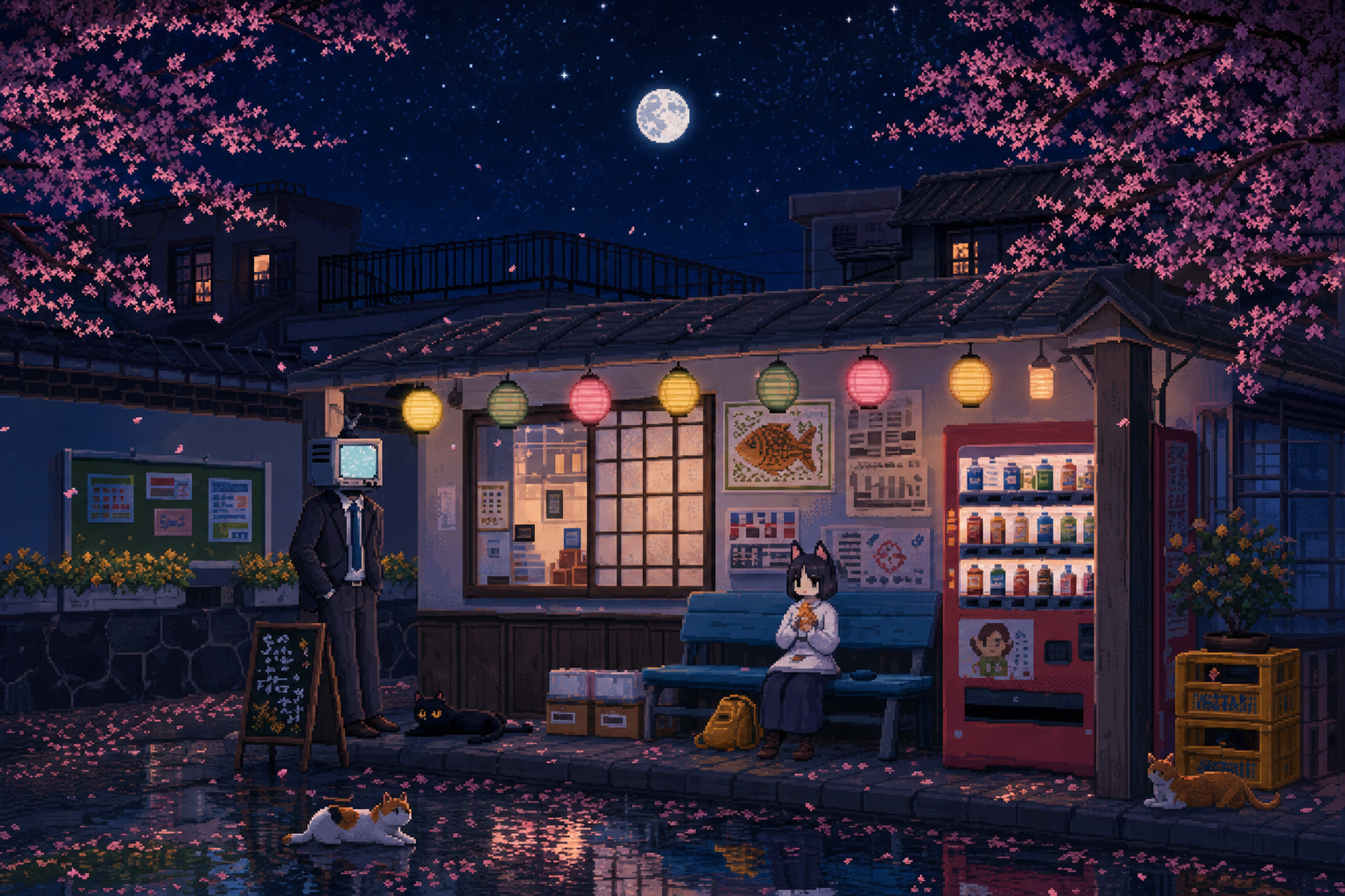 Pixel Alley new tab preview